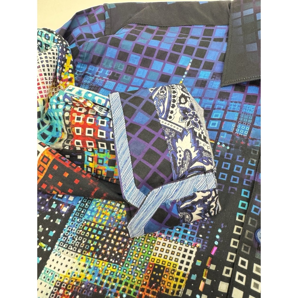 NWT Robert Graham DISCO SKULL Embroidered Sequined Disco Ball Shirt 3XL $328 - Picture 11 of 16